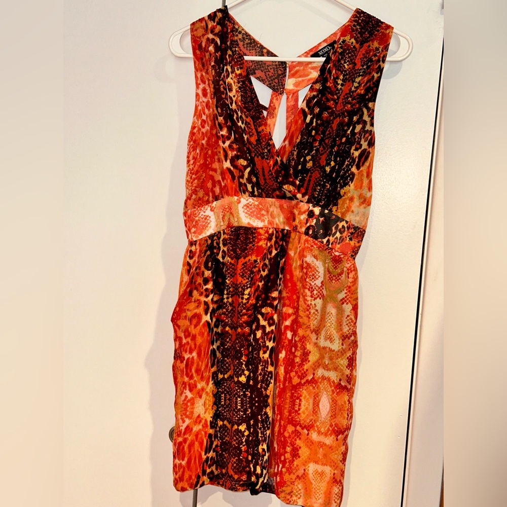 XOXO snake print dress size 5/6